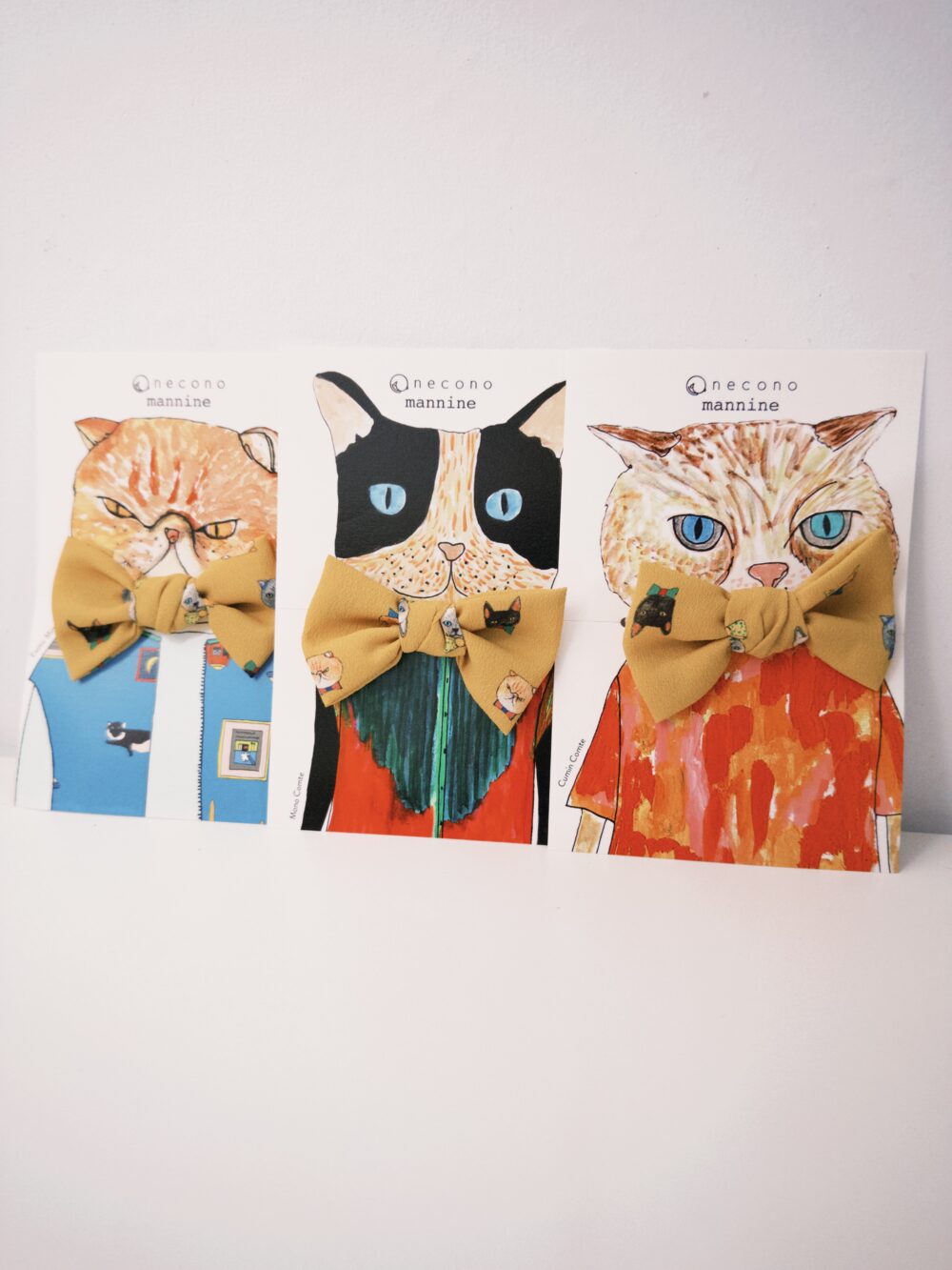 necono-mannine Ribbon cat face領結（共三款）